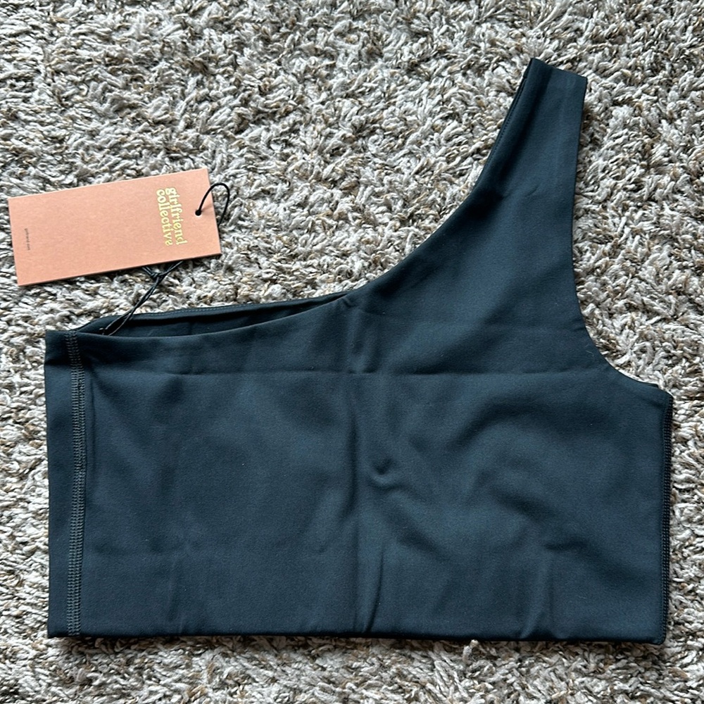 NWT Girlfriend Collective Black Bianca Bra M
